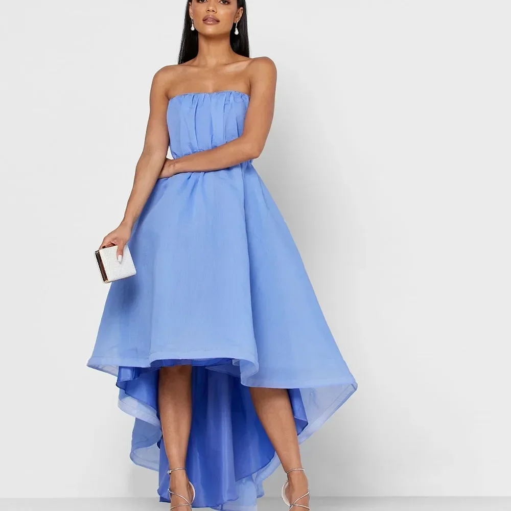 Customized Simple Prom Gown Backless Elegant Solid Color Strapless Exquisite High Quality Occasion Party Evening Dress for Women
Customized Simple Prom Gown Backless Elegant Solid Color Strapless Exquisite High Quality Occasion Party Evening Dress for Women