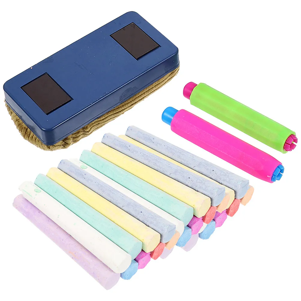 1Set Dustless Colored Chalk for Chalkboard with Chalk Holders School Classroom Supplies Teachers Drawing Writing Set
1Set Dustless Colored Chalk for Chalkboard with Chalk Holders School Classroom Supplies Teachers Drawing Writing Set