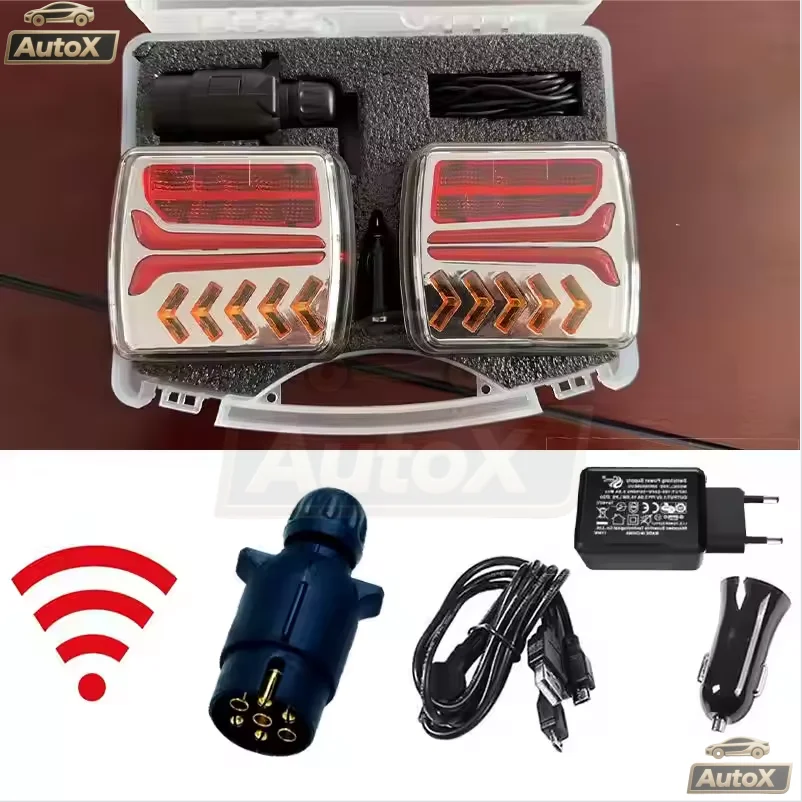 Brake Light 1 Set 12V 24V 30M Wireless Magnetic LED Tail light Trailer Rear Light Signal Warning RV Camper Lorry Truck
Brake Light 1 Set 12V 24V 30M Wireless Magnetic LED Tail light Trailer Rear Light Signal Warning RV Camper Lorry Truck