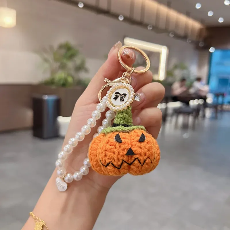 Knitted Pumpkin Ghost Doll Keychain Handmade Creative Halloween Accessory Fun Bag Hanging Ornament for Kids and Adults
Knitted Pumpkin Ghost Doll Keychain Handmade Creative Halloween Accessory Fun Bag Hanging Ornament for Kids and Adults
