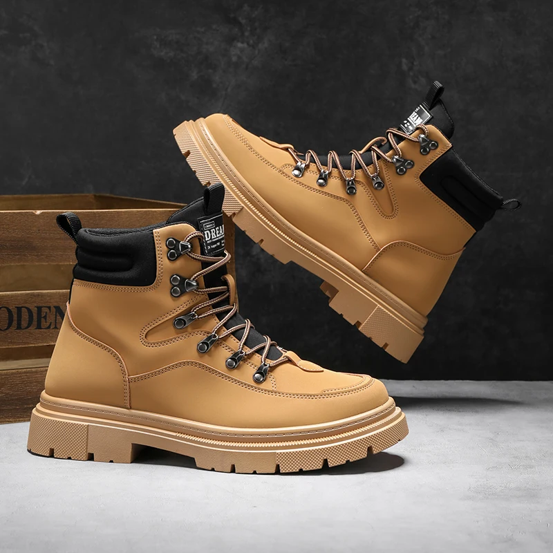 Men's Snow Boots Plush Warm Work Boots Waterproof Anti-slip Thick-soled Outsoor Hiking Shoes for Men High-top Climbing Walking
Men's Snow Boots Plush Warm Work Boots Waterproof Anti-slip Thick-soled Outsoor Hiking Shoes for Men High-top Climbing Walking