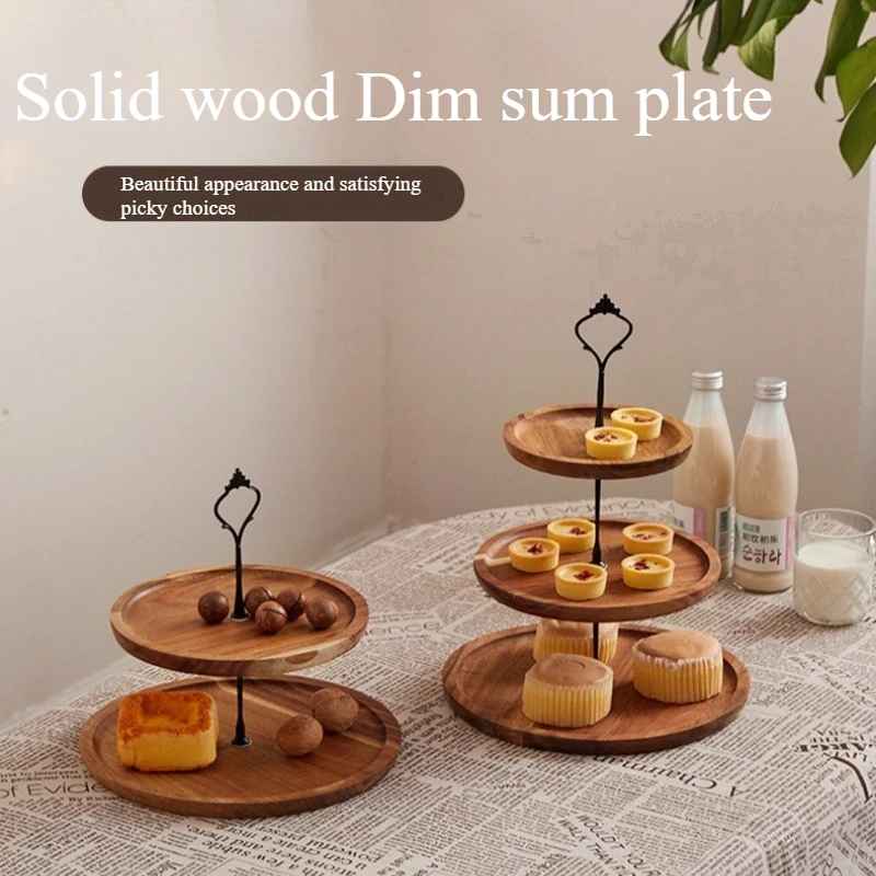 2/3-Layer Wooden Cupcake Stand Detachable Sturdy Cake Serving Tray Widely Use with Handle Cupcake Holder Shelf Dried Fruit
2/3-Layer Wooden Cupcake Stand Detachable Sturdy Cake Serving Tray Widely Use with Handle Cupcake Holder Shelf Dried Fruit