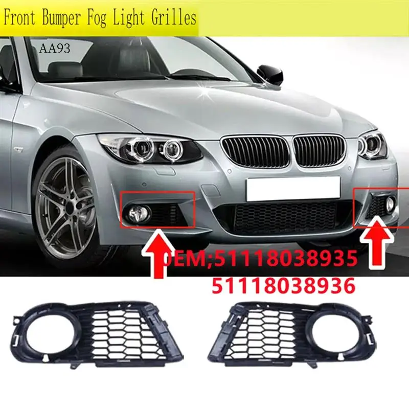 AA-Car Front Bumper Fog Light Grilles For BMW 3-Series E92 E93 M Sport 51118038935 51118038936
AA-Car Front Bumper Fog Light Grilles For BMW 3-Series E92 E93 M Sport 51118038935 51118038936