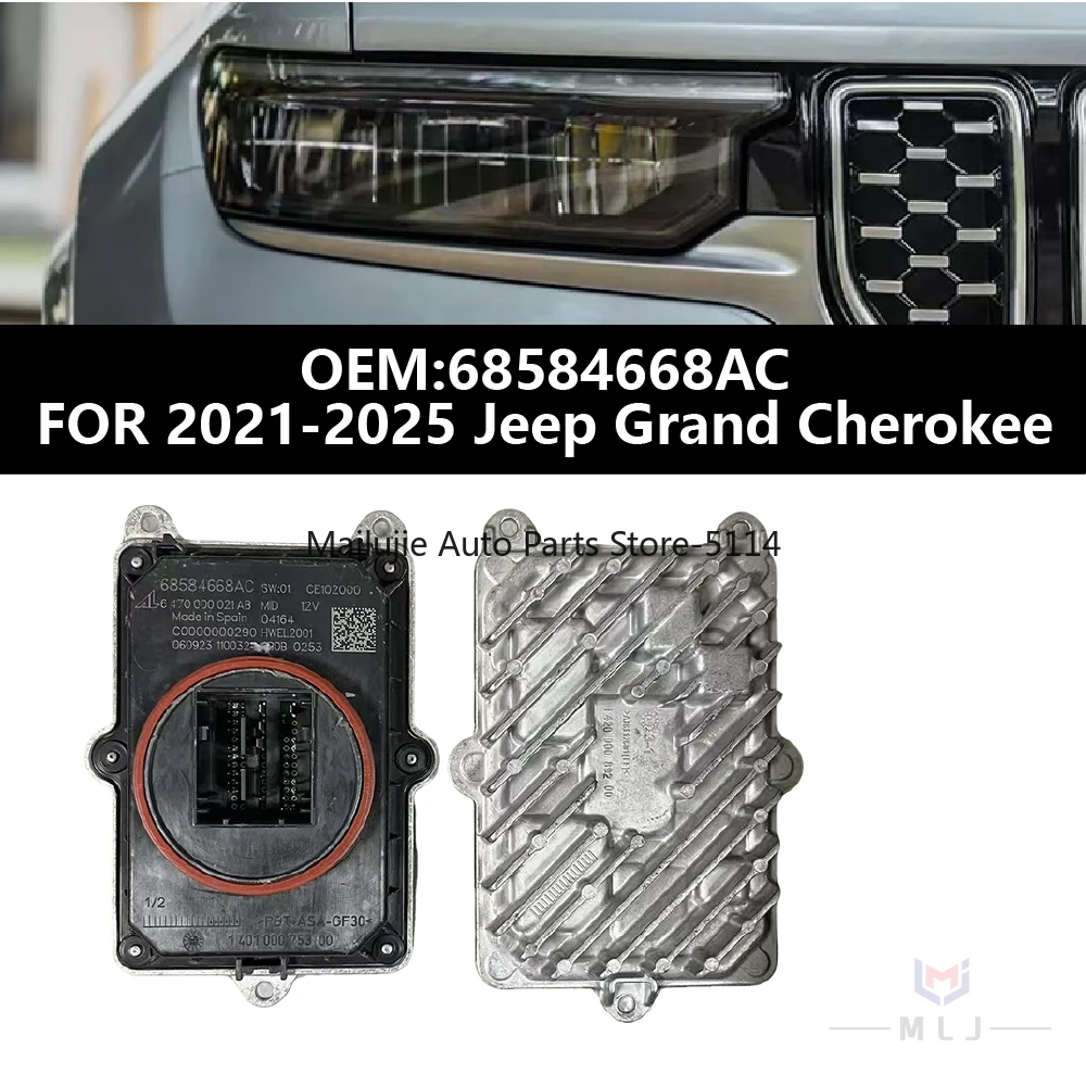 68584668AC For 2021-2025 Jeep Grand Cherokee DRL Headlight Module LED Headlight Driver Module Angel Eyes Daytime Running Light
68584668AC For 2021-2025 Jeep Grand Cherokee DRL Headlight Module LED Headlight Driver Module Angel Eyes Daytime Running Light
