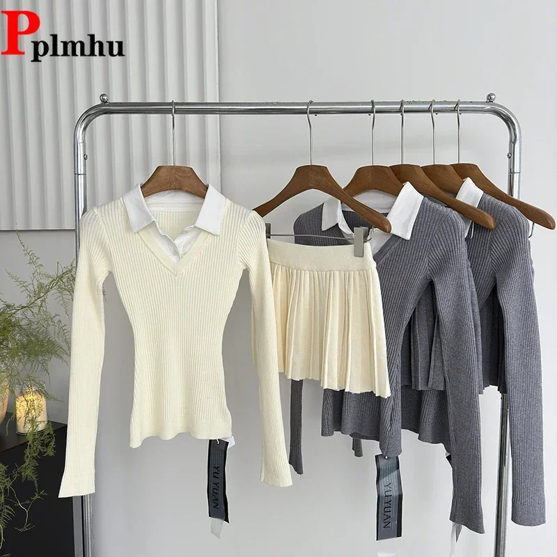 Fall Winter Elegant Women Knitted 2 Piece Sets Warm Sexy High Waist Skirts Ensembles Korea Slim Polo-neck Sweater Tops Conjunto
Fall Winter Elegant Women Knitted 2 Piece Sets Warm Sexy High Waist Skirts Ensembles Korea Slim Polo-neck Sweater Tops Conjunto