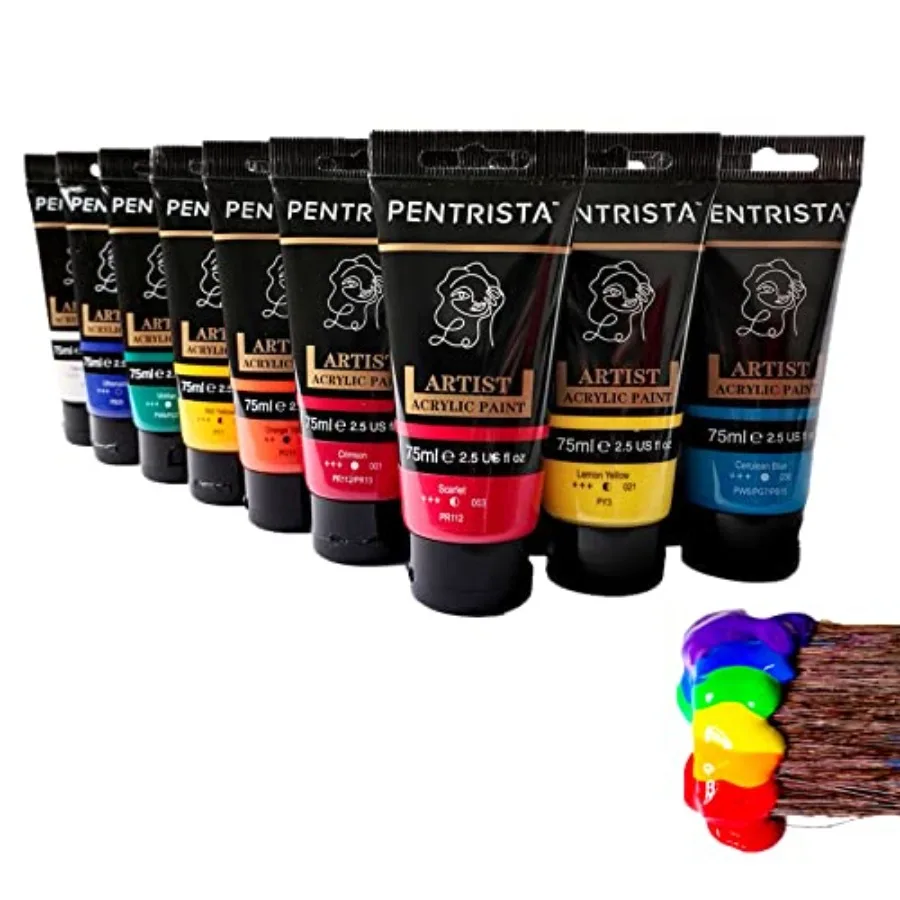 Professional Acrylic Paint Sets-20 Colors 75ml/2.54oz -Heavy Body Acrylic Paint TubesArt Supplies for Canvas Painting Rocks woo
Professional Acrylic Paint Sets-20 Colors 75ml/2.54oz -Heavy Body Acrylic Paint TubesArt Supplies for Canvas Painting Rocks woo