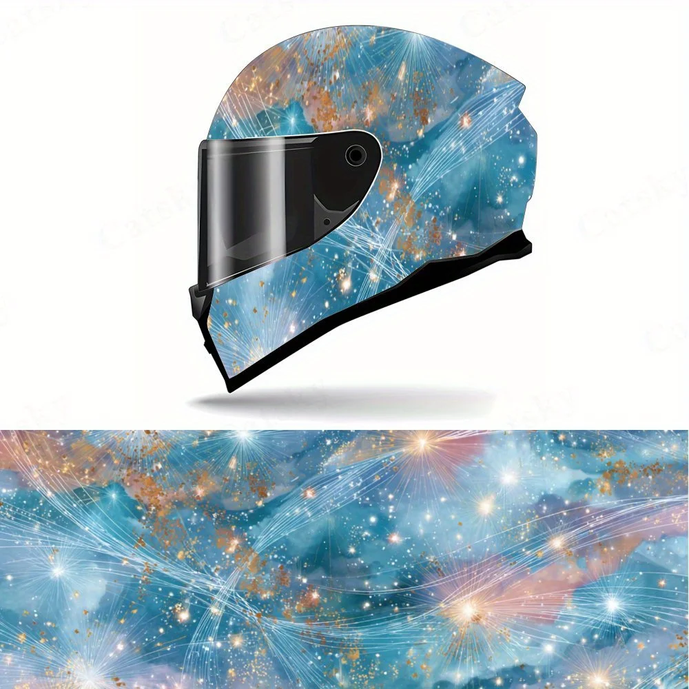 Dreamy Starfall Light Romantic Full Helmet Wrap Sticker Motorcycle Helmet Racing Graphic Decal PVC Self Waterproof stick , Stri
Dreamy Starfall Light Romantic Full Helmet Wrap Sticker Motorcycle Helmet Racing Graphic Decal PVC Self Waterproof stick , Stri