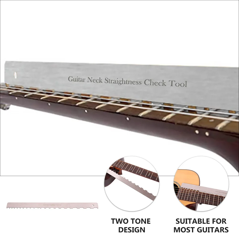 Guitar Neck Measurement Tool Straight Edge Relief Gauge Notched Ruler for Guitar Repair Fretboard Measuring Luthiers Tool String
Guitar Neck Measurement Tool Straight Edge Relief Gauge Notched Ruler for Guitar Repair Fretboard Measuring Luthiers Tool String