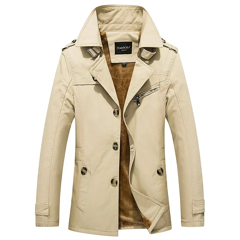 Winter Mens Jacket Korean Fashion High-quality Wool Liner Thick Style Man Long Business Casual Warm Trench Coats Men Clothing
Winter Mens Jacket Korean Fashion High-quality Wool Liner Thick Style Man Long Business Casual Warm Trench Coats Men Clothing