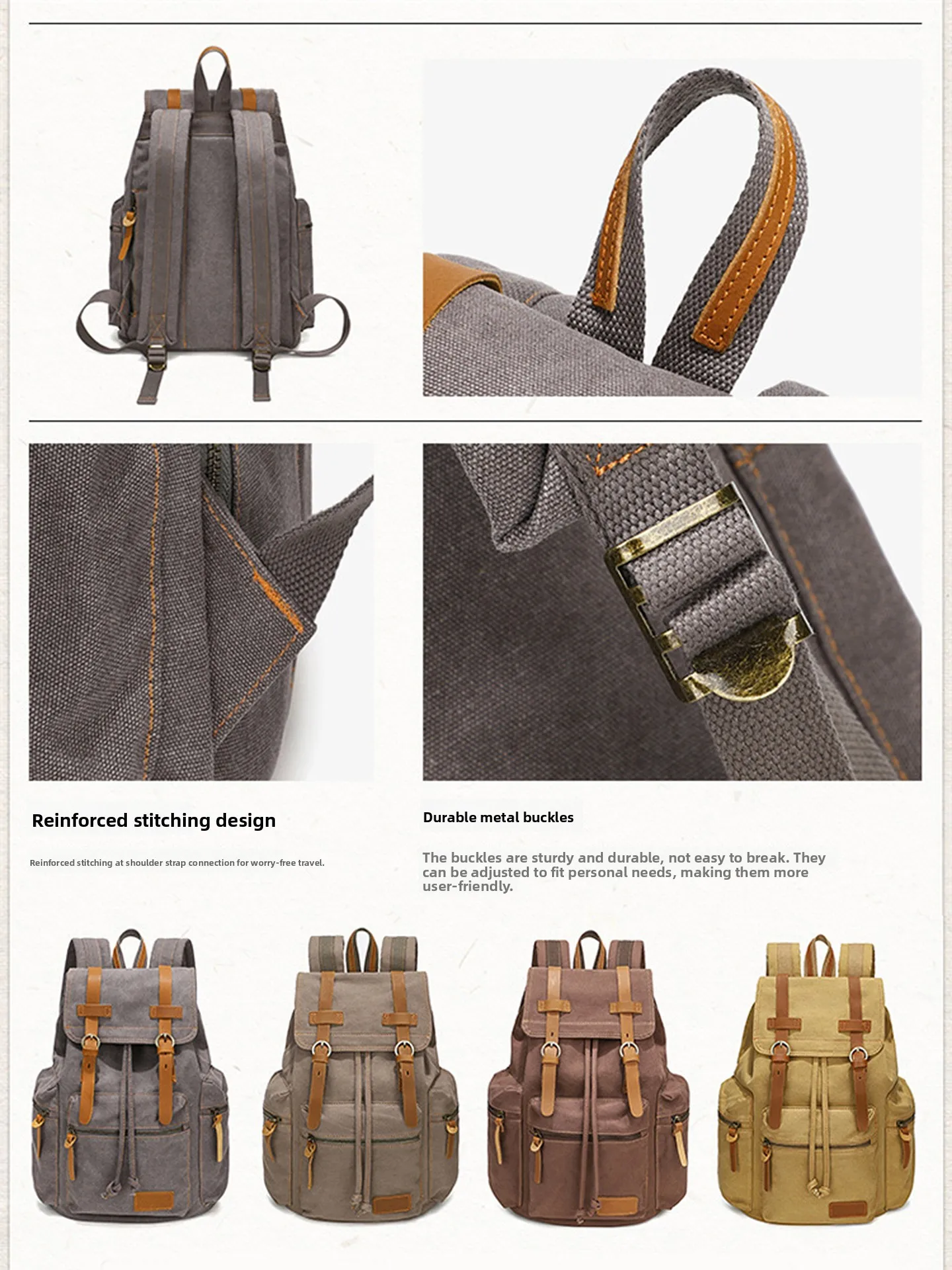 Retro Canvas Double oulder Bag Casual Travel Cuter Student Bapa Street Trend Bapa Crossbody Soft oulder Strap
Retro Canvas Double oulder Bag Casual Travel Cuter Student Bapa Street Trend Bapa Crossbody Soft oulder Strap