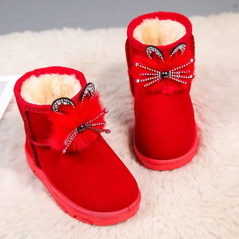 Warm Winter Girls Snow Boots Fashion Soft Sole Mid Calf Fleece Lined Short Boots for Kids Children
Warm Winter Girls Snow Boots Fashion Soft Sole Mid Calf Fleece Lined Short Boots for Kids Children