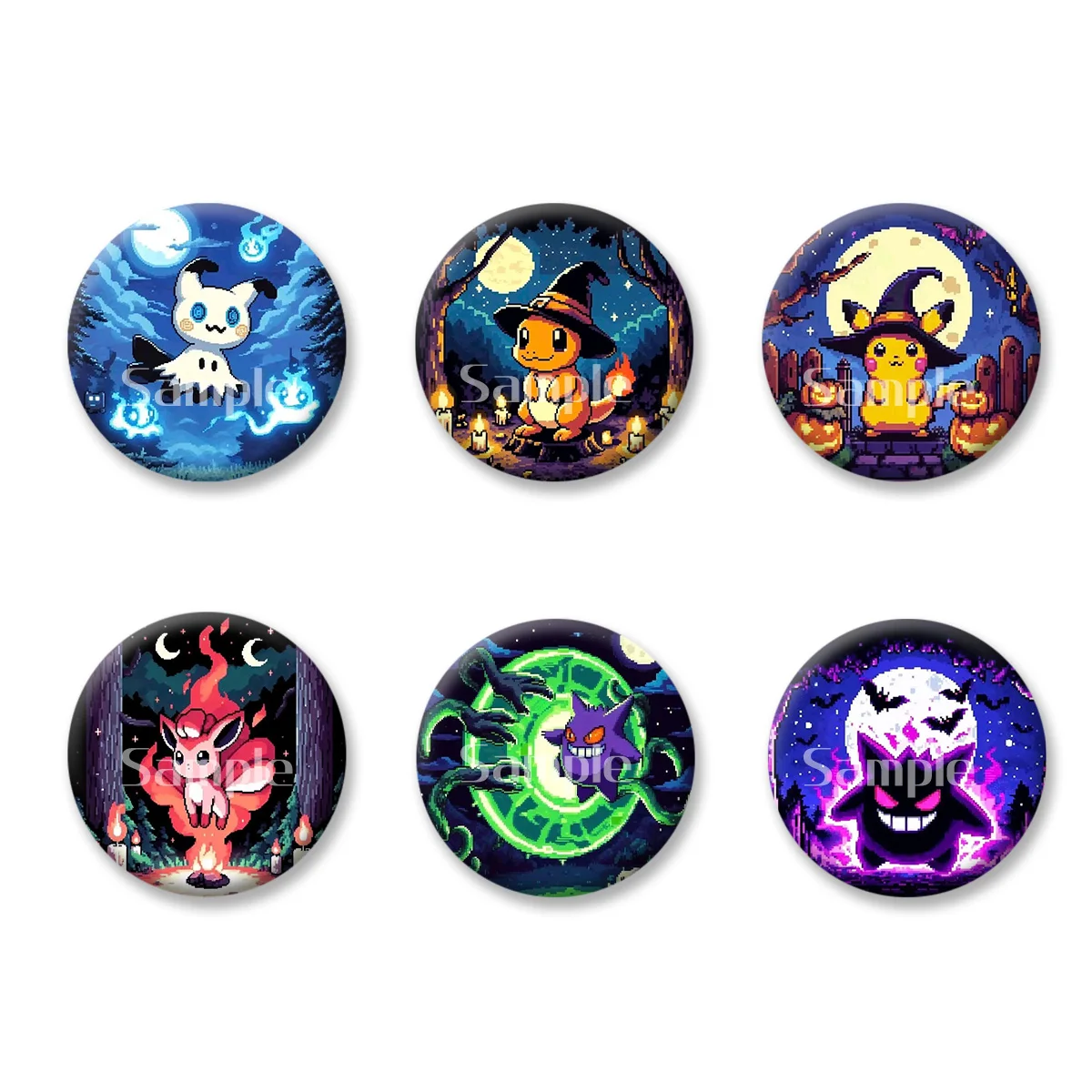Halloween Limited Edition Pokemon Terror Style Badges Pins Brooch Keychains Makeup Mirror Fridge Magnet Gift for Kid Friends
Halloween Limited Edition Pokemon Terror Style Badges Pins Brooch Keychains Makeup Mirror Fridge Magnet Gift for Kid Friends
