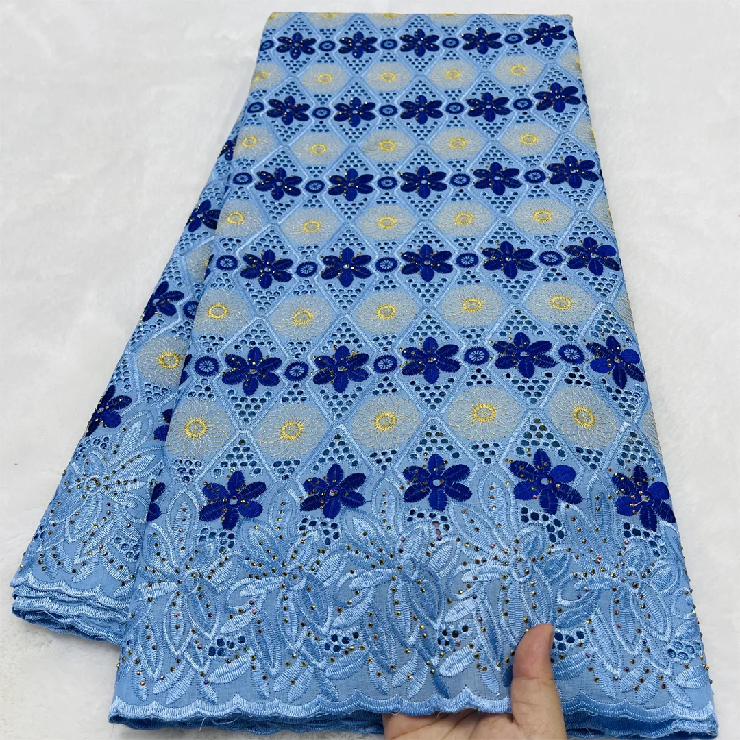Luxury African Cotton Lace Fabric 2026 New Embroidered Swiss Voile Lace Material For Nigerian Wedding Party Dress Sewing
Luxury African Cotton Lace Fabric 2026 New Embroidered Swiss Voile Lace Material For Nigerian Wedding Party Dress Sewing