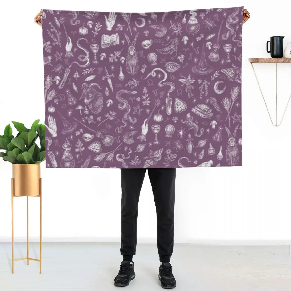 Purple Salem Witch Throw Blanket Cozy Napping Blanket Gift for Mom Dad
Purple Salem Witch Throw Blanket Cozy Napping Blanket Gift for Mom Dad