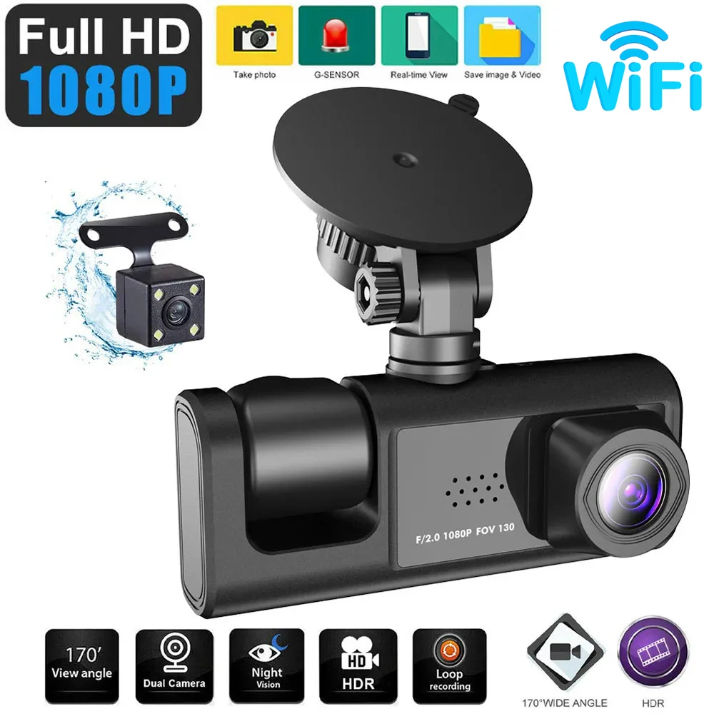 Car DVR WiFi Dash Cam 1080P Full HD Vehicle Camera Drive Video Recorder Night Vision Auto Dashcam Rear View Car Accessories
Car DVR WiFi Dash Cam 1080P Full HD Vehicle Camera Drive Video Recorder Night Vision Auto Dashcam Rear View Car Accessories