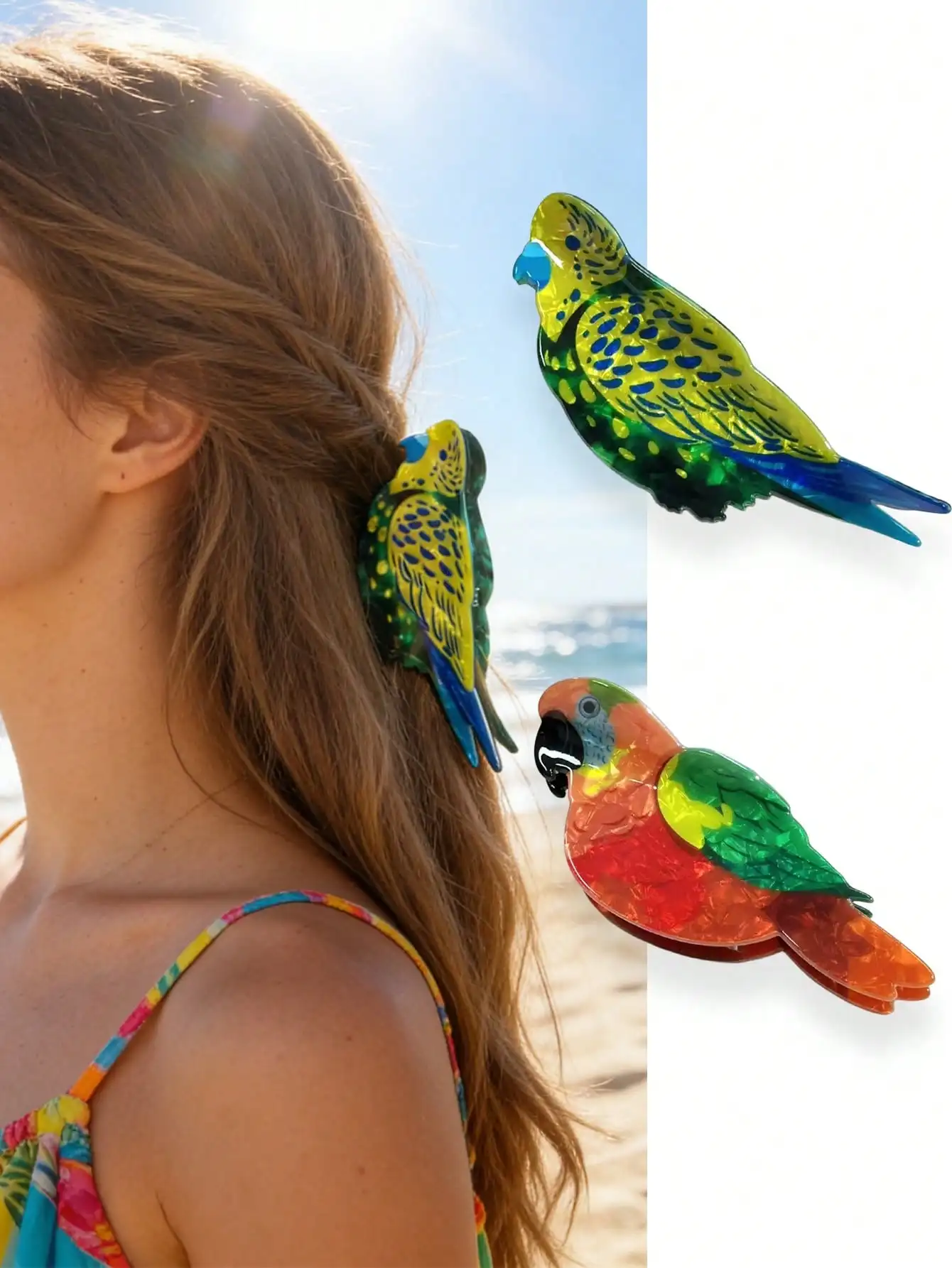 1pc Women's Cute Acrylic Colorful Bird Barrette, Ponytail Holder, Hair Claw, Suitable For Daily, Party, Cosplay, Creative Hair Accessory Hair Accessories,Elegant Hair Clips,Women Hair Clutch Summer Outfits
1pc Women's Cute Acrylic Colorful Bird Barrette, Ponytail Holder, Hair Claw, Suitable For Daily, Party, Cosplay, Creative Hair Accessory Hair Accessories,Elegant Hair Clips,Women Hair Clutch Summer Outfits