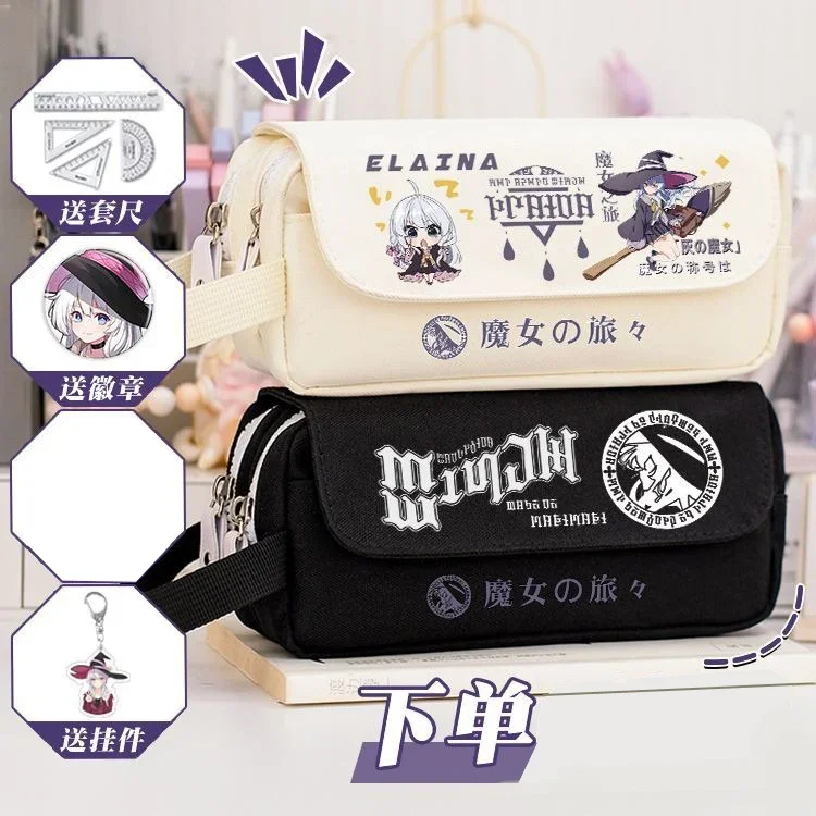 Black White,Cute,Wandering Witch:The Journey of Elaina,Anime Pencil Case Bag,Kids Teens Pencilcase Girls Boys School Supplies
Black White,Cute,Wandering Witch:The Journey of Elaina,Anime Pencil Case Bag,Kids Teens Pencilcase Girls Boys School Supplies