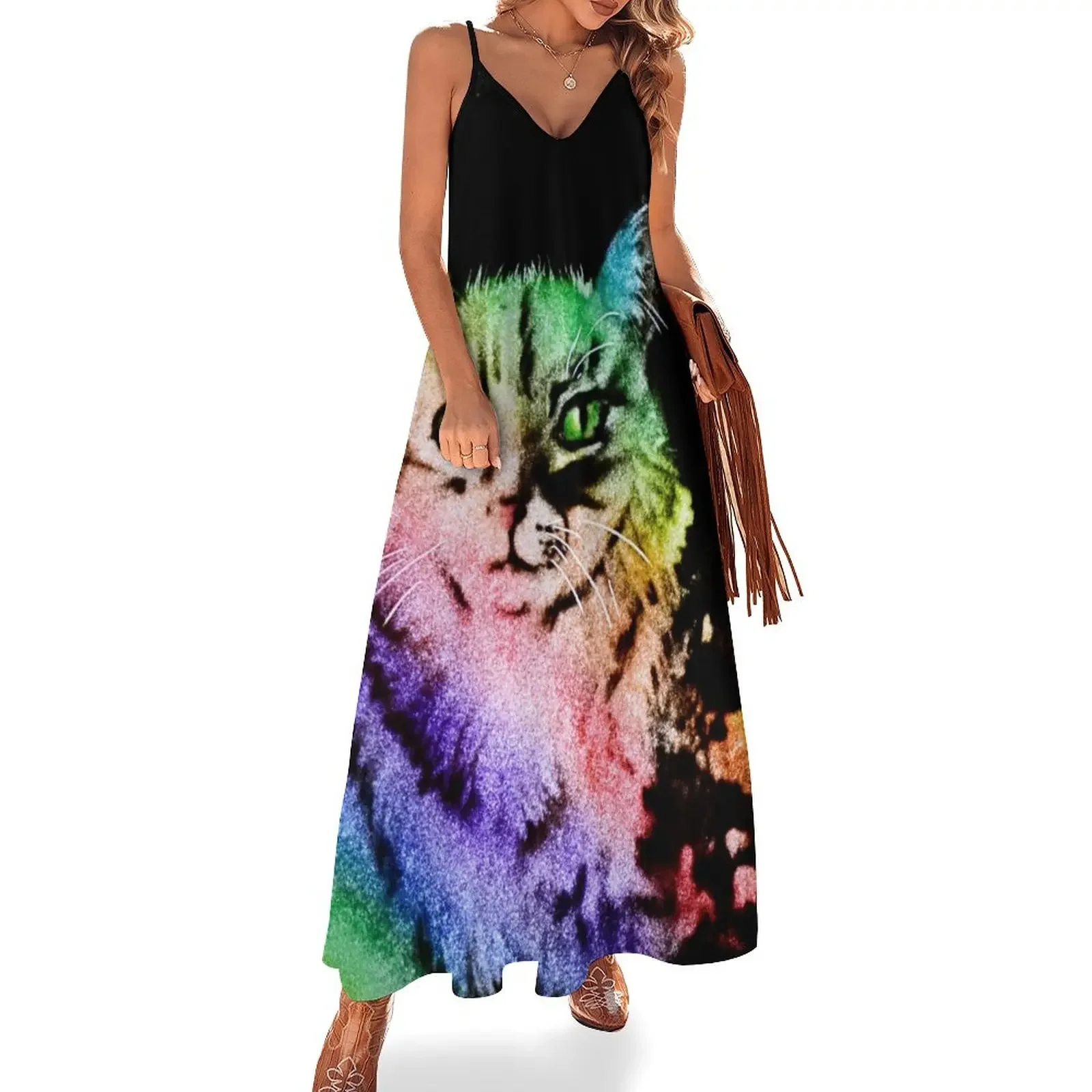 Kilo the Rainbow Cat Sleeveless Dress dress summer 2025 women luxury women's party dress evening prom
Kilo the Rainbow Cat Sleeveless Dress dress summer 2025 women luxury women's party dress evening prom