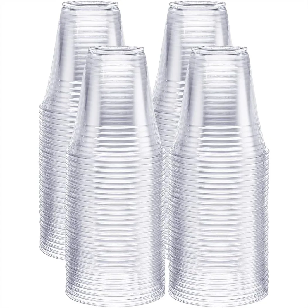 12 oz Crystal Clear PET Plastic Cups for Party - Disposable Cups for Cold Beverages, Smoothies, and Events
12 oz Crystal Clear PET Plastic Cups for Party - Disposable Cups for Cold Beverages, Smoothies, and Events