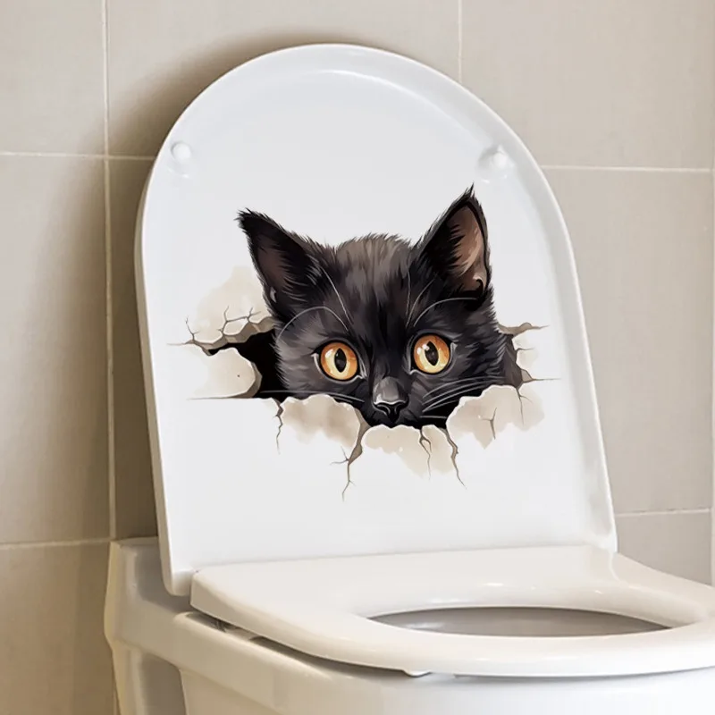 Cartoon Cute Cat Dog Bathroom Toilet Tank Decorative Self Adhesive Wall Sticker Waterproof Home Decor For Toilet Lid
Cartoon Cute Cat Dog Bathroom Toilet Tank Decorative Self Adhesive Wall Sticker Waterproof Home Decor For Toilet Lid