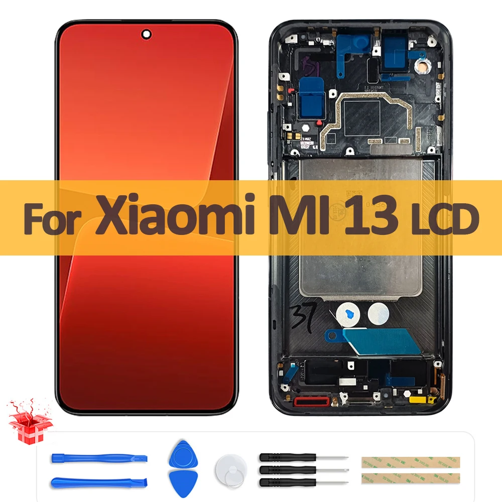 6.36" AMOLED For Xiaomi 13 LCD Display Touch Screen Digitizer Assembly With Frame Replacement Screen For Xiaomi 13 Display
6.36" AMOLED For Xiaomi 13 LCD Display Touch Screen Digitizer Assembly With Frame Replacement Screen For Xiaomi 13 Display