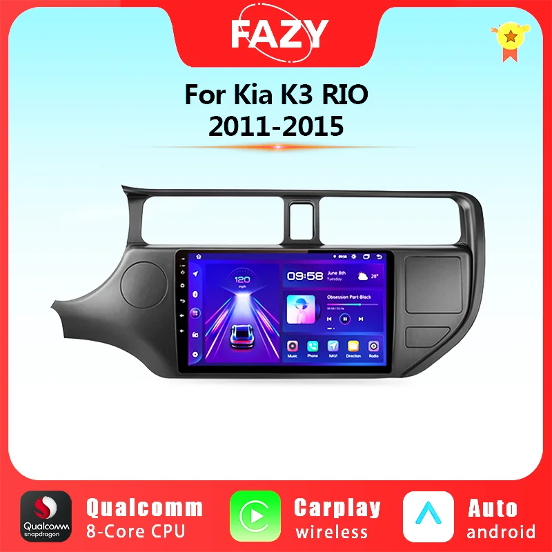 Android Auto Wireless Carplay Radio For Kia RIO K3 2011 - 2015 Multimedia Video Player Stereo GPS Navigation 4G WIFI Head Unit
Android Auto Wireless Carplay Radio For Kia RIO K3 2011 - 2015 Multimedia Video Player Stereo GPS Navigation 4G WIFI Head Unit