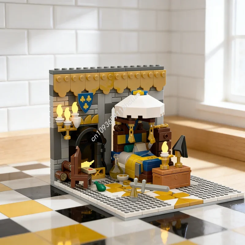 330pcs MOC The Bedchamber Siege Castle Model Building Blocks Construction DIY Idea Festival Gifts Toys Education Brick
330pcs MOC The Bedchamber Siege Castle Model Building Blocks Construction DIY Idea Festival Gifts Toys Education Brick