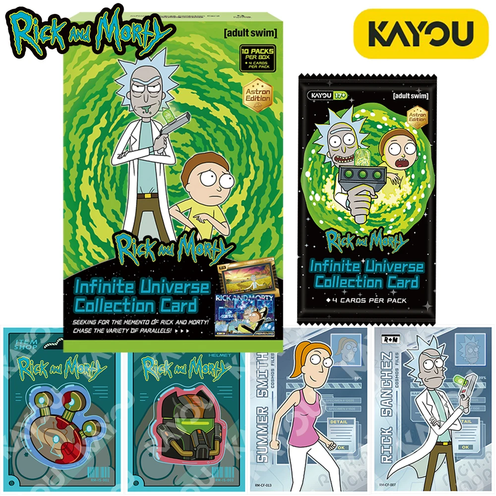 KAYOU Original Rick and Morty Collection Card American Adult Animation Science Fiction Sitcom Fans Cherish Card Toy Peripheral
KAYOU Original Rick and Morty Collection Card American Adult Animation Science Fiction Sitcom Fans Cherish Card Toy Peripheral