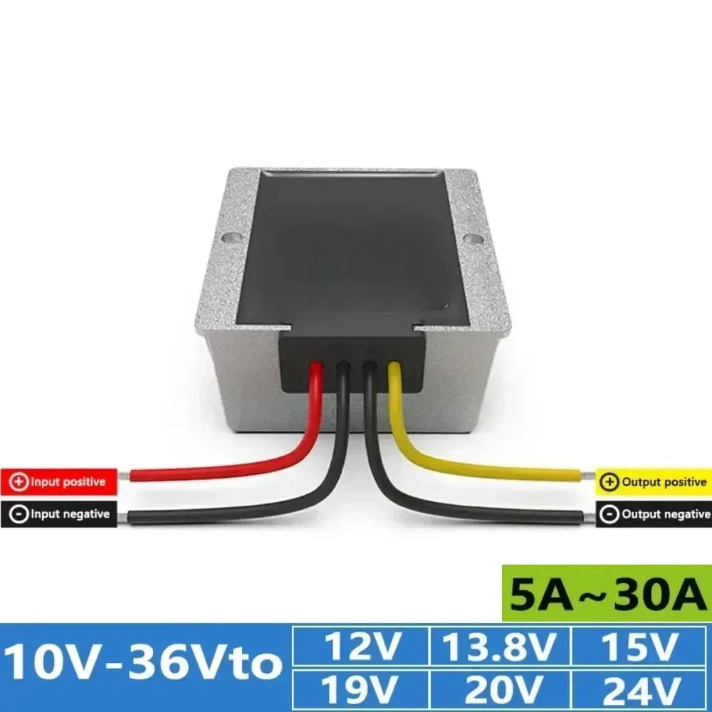 10-36V to 12V 13.8V/15V/19V 20V/24V power supply regulator module 5A-30A car voltage regulator DC-DC buck-boost waterproof
10-36V to 12V 13.8V/15V/19V 20V/24V power supply regulator module 5A-30A car voltage regulator DC-DC buck-boost waterproof