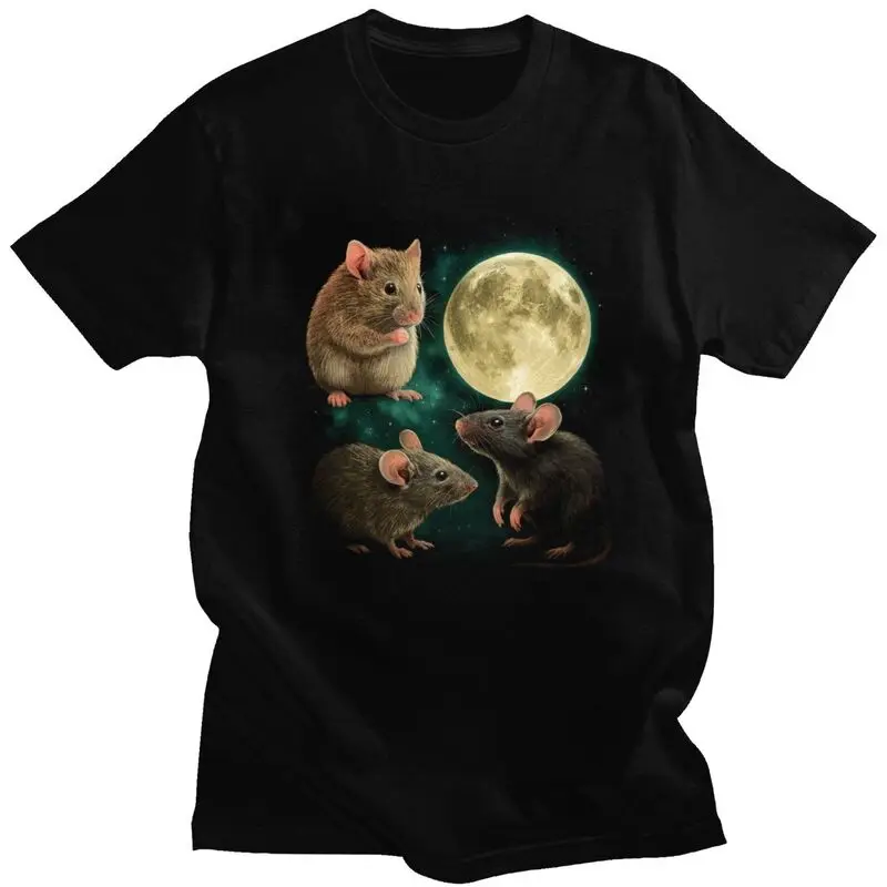 Three Mice Moon T Shirt for Men 100% Cotton Tshirt Fashion Sumer Style Short Sleeve Tee Shirt Loose Fit
Three Mice Moon T Shirt for Men 100% Cotton Tshirt Fashion Sumer Style Short Sleeve Tee Shirt Loose Fit