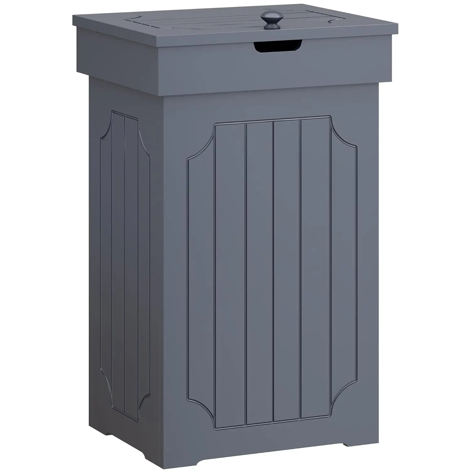 13 Gallon Wood Trash Can with Lid, Freestanding Kitchen Garbage Bin for Home, Bathroom, Farmhouse Style, Grey
13 Gallon Wood Trash Can with Lid, Freestanding Kitchen Garbage Bin for Home, Bathroom, Farmhouse Style, Grey