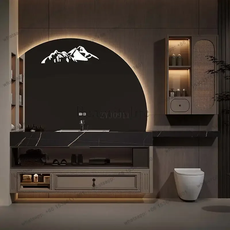 Bathroom cabinet Solid wood washbasin combination Toilet washbasin integrated cabinet
Bathroom cabinet Solid wood washbasin combination Toilet washbasin integrated cabinet