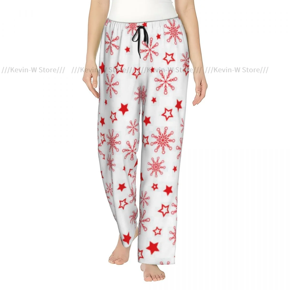 Women Flannel Pajama Bottoms Soft Fleece Red Snowflakes Illustration Sleep Pants with Drawstring Waist
Women Flannel Pajama Bottoms Soft Fleece Red Snowflakes Illustration Sleep Pants with Drawstring Waist