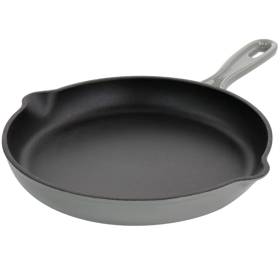 Round 10.25 Inch Enameled Cast Iron Skillet in Gray
Round 10.25 Inch Enameled Cast Iron Skillet in Gray