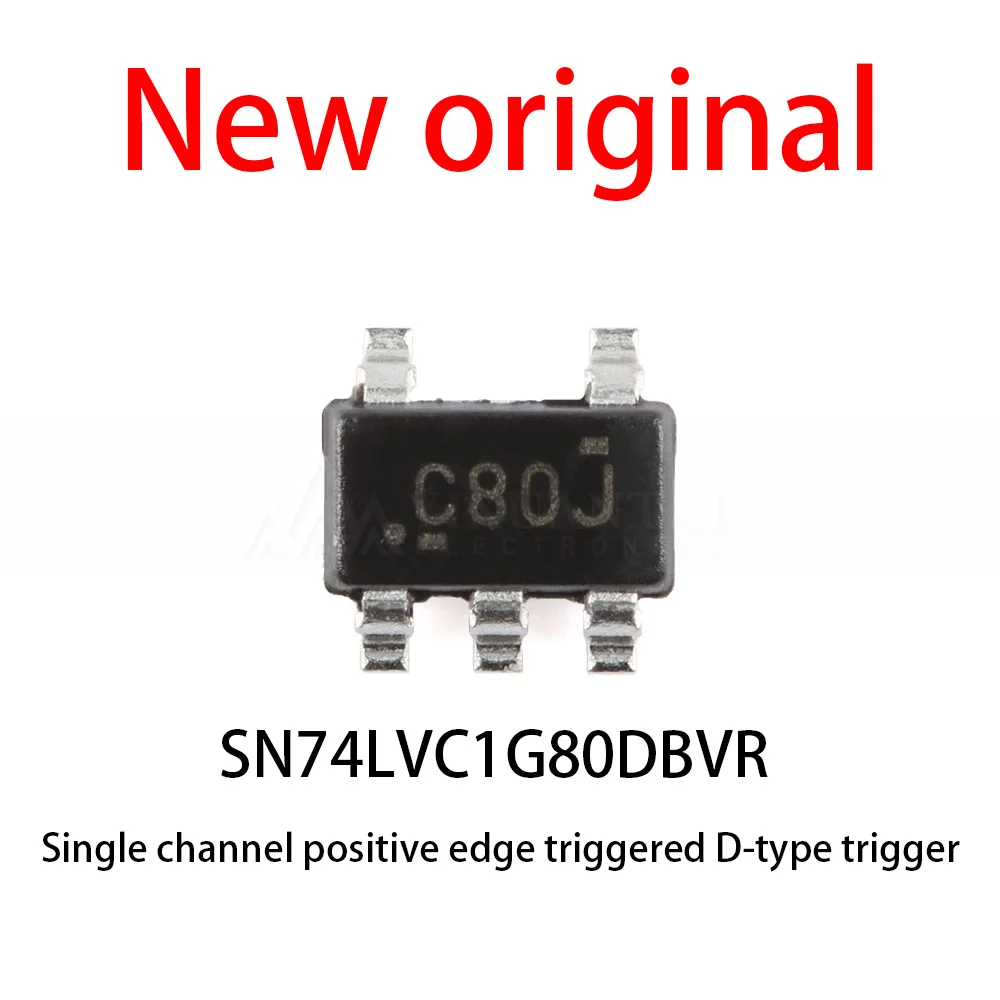 10-100Pcs/Lot New original SN74LVC1G80DBVR SN74LVC1G80 SOT-23-5 single channel positive edge trigger D-type trigger
10-100Pcs/Lot New original SN74LVC1G80DBVR SN74LVC1G80 SOT-23-5 single channel positive edge trigger D-type trigger 