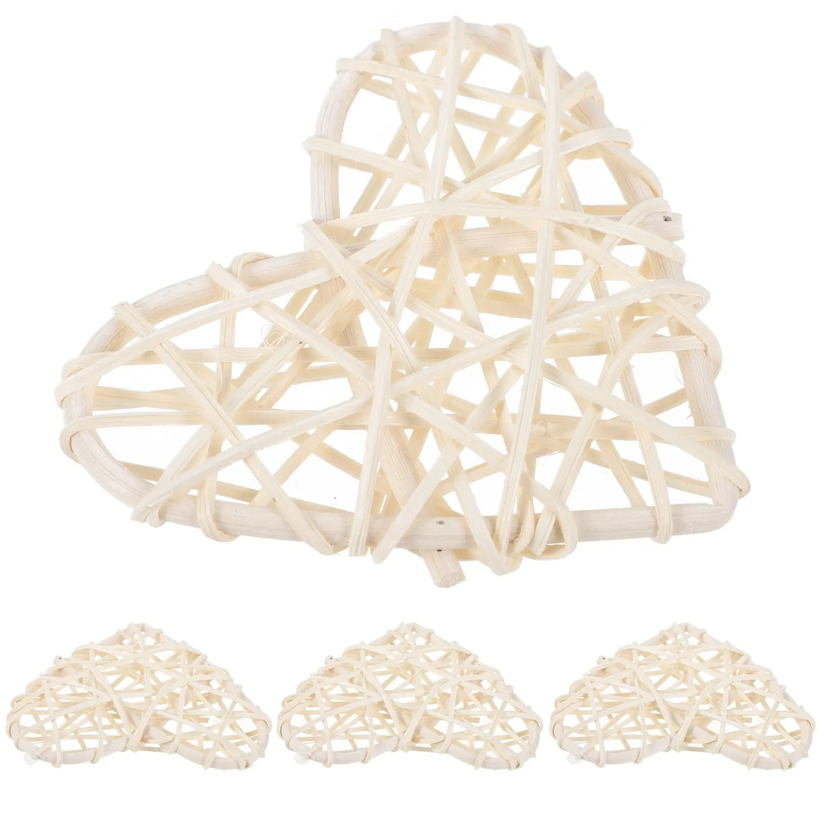 4 Pcs Rattan Love Lampshade Heart Shaped Wicker Balls Decorative Hanging Ornaments for Party DIY Table Centerpiece Holiday
4 Pcs Rattan Love Lampshade Heart Shaped Wicker Balls Decorative Hanging Ornaments for Party DIY Table Centerpiece Holiday