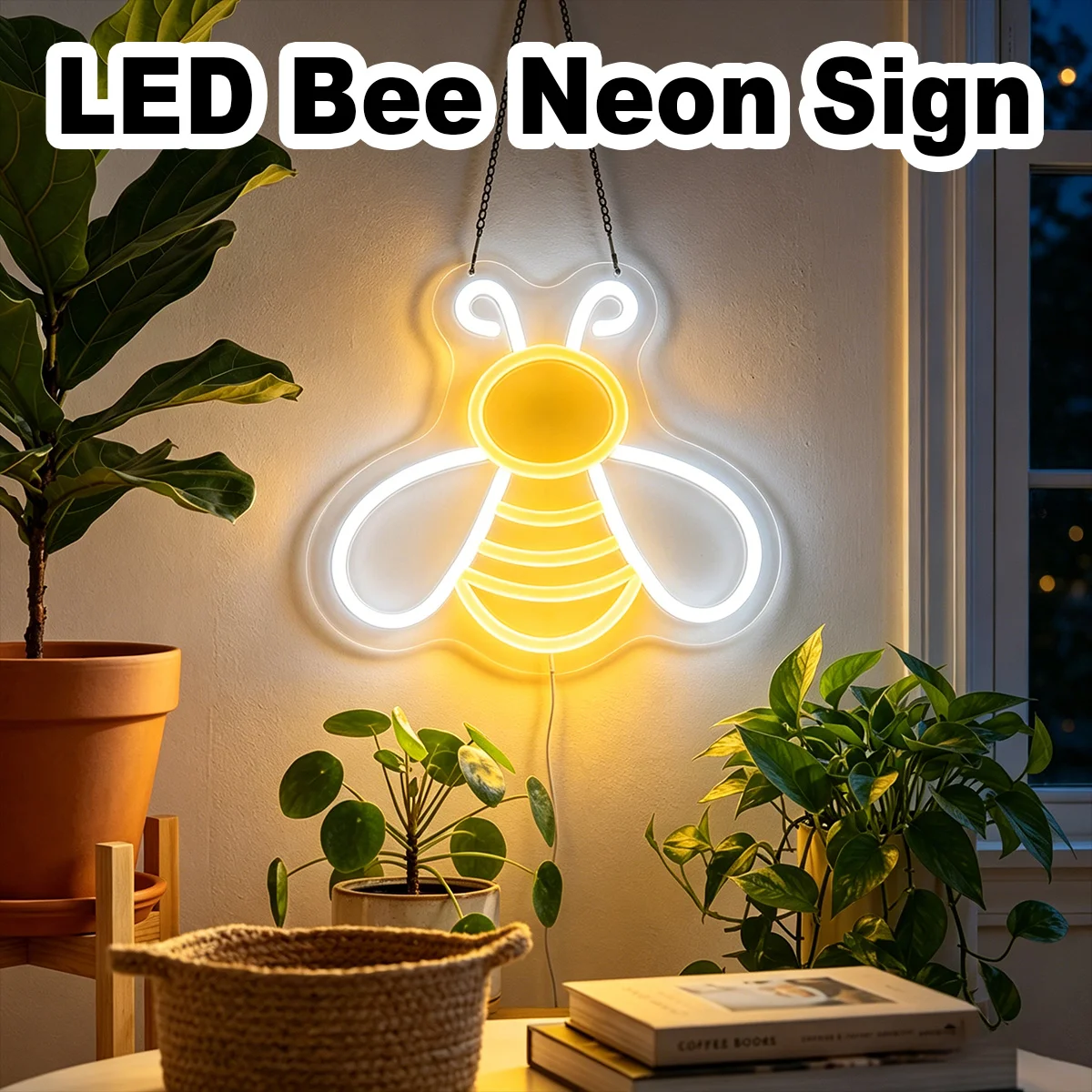 Dimmable Bee Neon Sign USB Powered Bright LED Wall Fixtures Indoor Lighting Wall Hanging Lamps For Home Deco Art Decor Led
Dimmable Bee Neon Sign USB Powered Bright LED Wall Fixtures Indoor Lighting Wall Hanging Lamps For Home Deco Art Decor Led
