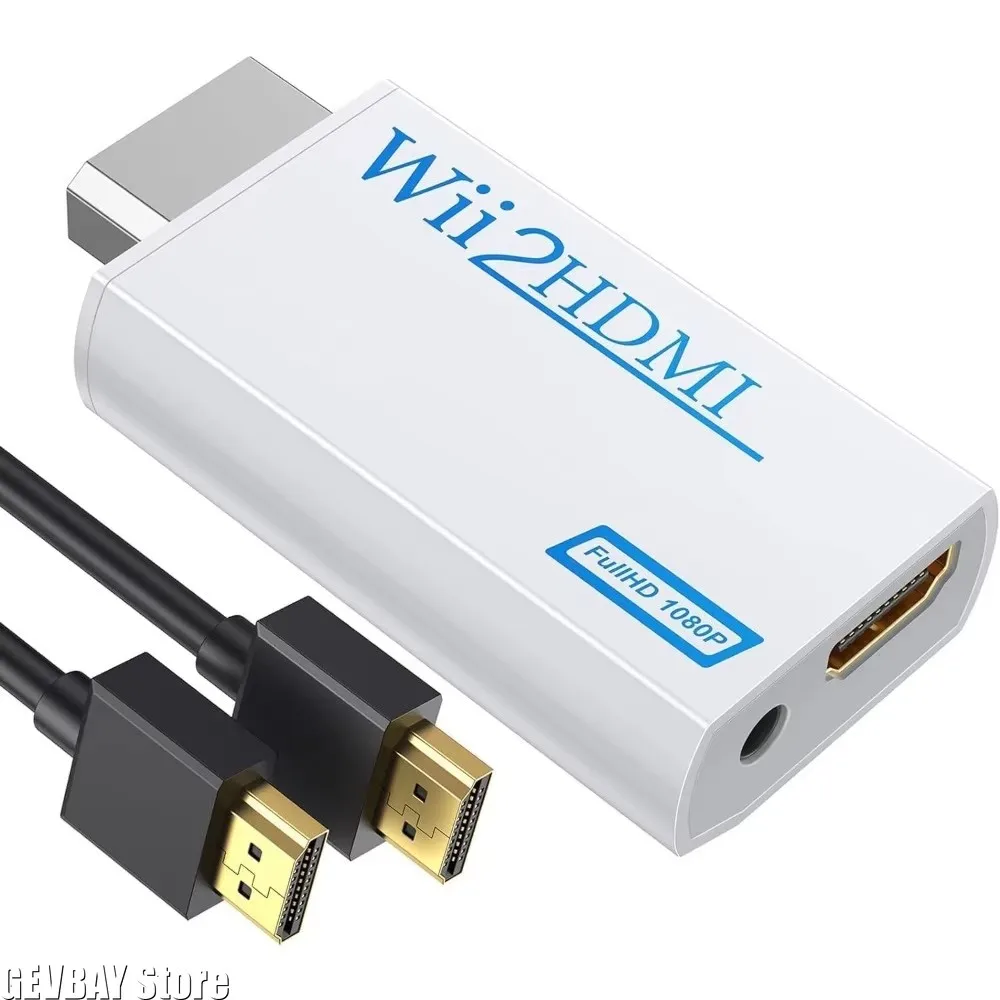 Full HD HDMI-Compatible Adapter for Wii Console Converter with 3.5mm Jack Audio Video Cable 720P for PC HDTV Monitor Display
Full HD HDMI-Compatible Adapter for Wii Console Converter with 3.5mm Jack Audio Video Cable 720P for PC HDTV Monitor Display