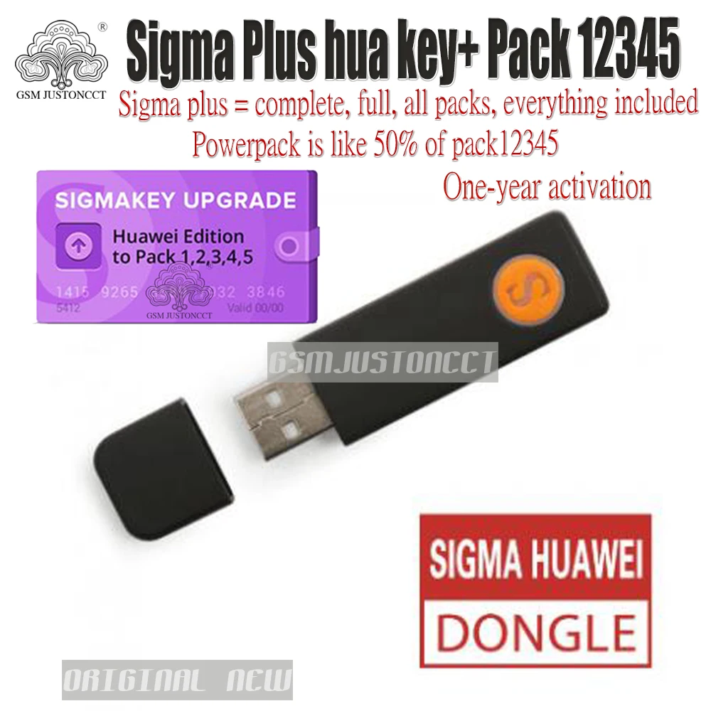2025 Original New Sigma Plus key Huawei Dongle / Sigmadongle / Sigmakey Hua Edition + PACK 1 2 3 4 5 + One-year activation
2025 Original New Sigma Plus key Huawei Dongle / Sigmadongle / Sigmakey Hua Edition + PACK 1 2 3 4 5 + One-year activation