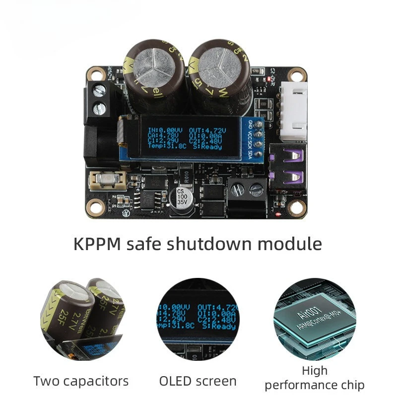 Fly3D KPPM safe power failure module anti-Klipper Raspberry Pi host computer crash 3D printer accessories
Fly3D KPPM safe power failure module anti-Klipper Raspberry Pi host computer crash 3D printer accessories