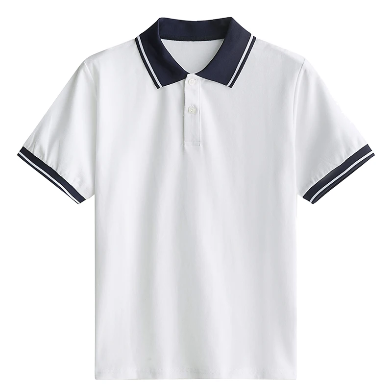 Middle School Uniform Summer Short Sleeve T-shirt for Primary School Cotton Junior White Clothes Baby Boy Turn-down Collar Shirt
Middle School Uniform Summer Short Sleeve T-shirt for Primary School Cotton Junior White Clothes Baby Boy Turn-down Collar Shirt