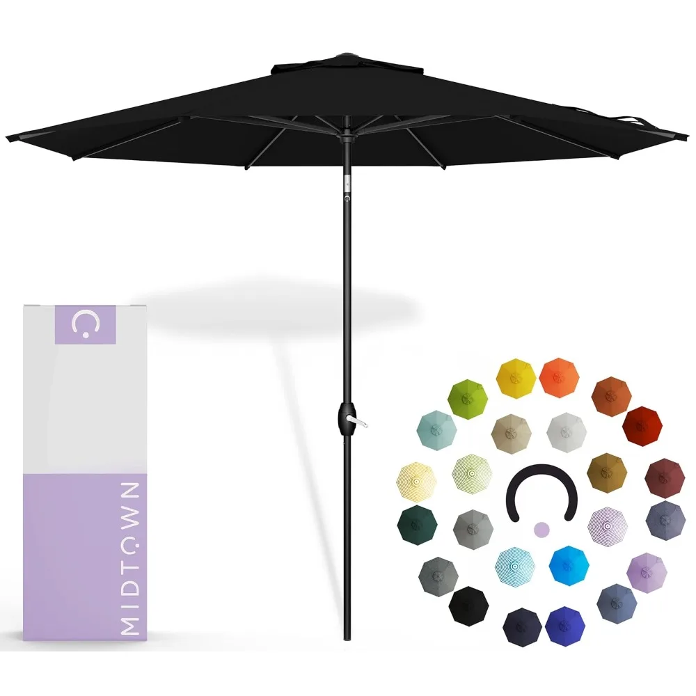 9-foot Patio Umbrella, Automatically Tilting Aluminum Frame, 8 Reinforced Ribs, Customizable
9-foot Patio Umbrella, Automatically Tilting Aluminum Frame, 8 Reinforced Ribs, Customizable