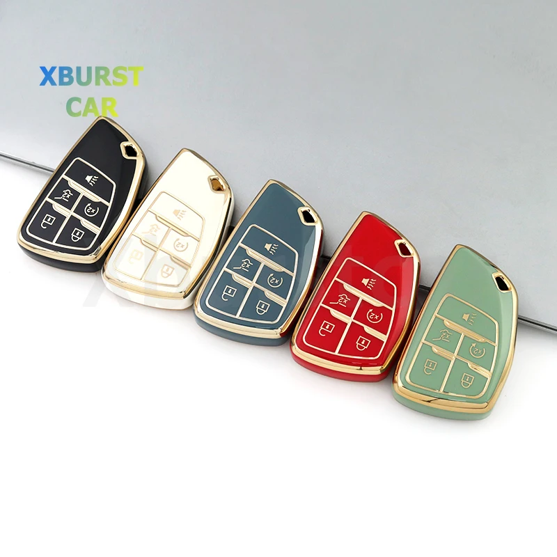 5 Button TPU Car Key Cover Case Shell Fob Holder for Chevrolet Tahoe Suburban for Buick ENVISION S Plus Avenir Keyless Protector
5 Button TPU Car Key Cover Case Shell Fob Holder for Chevrolet Tahoe Suburban for Buick ENVISION S Plus Avenir Keyless Protector