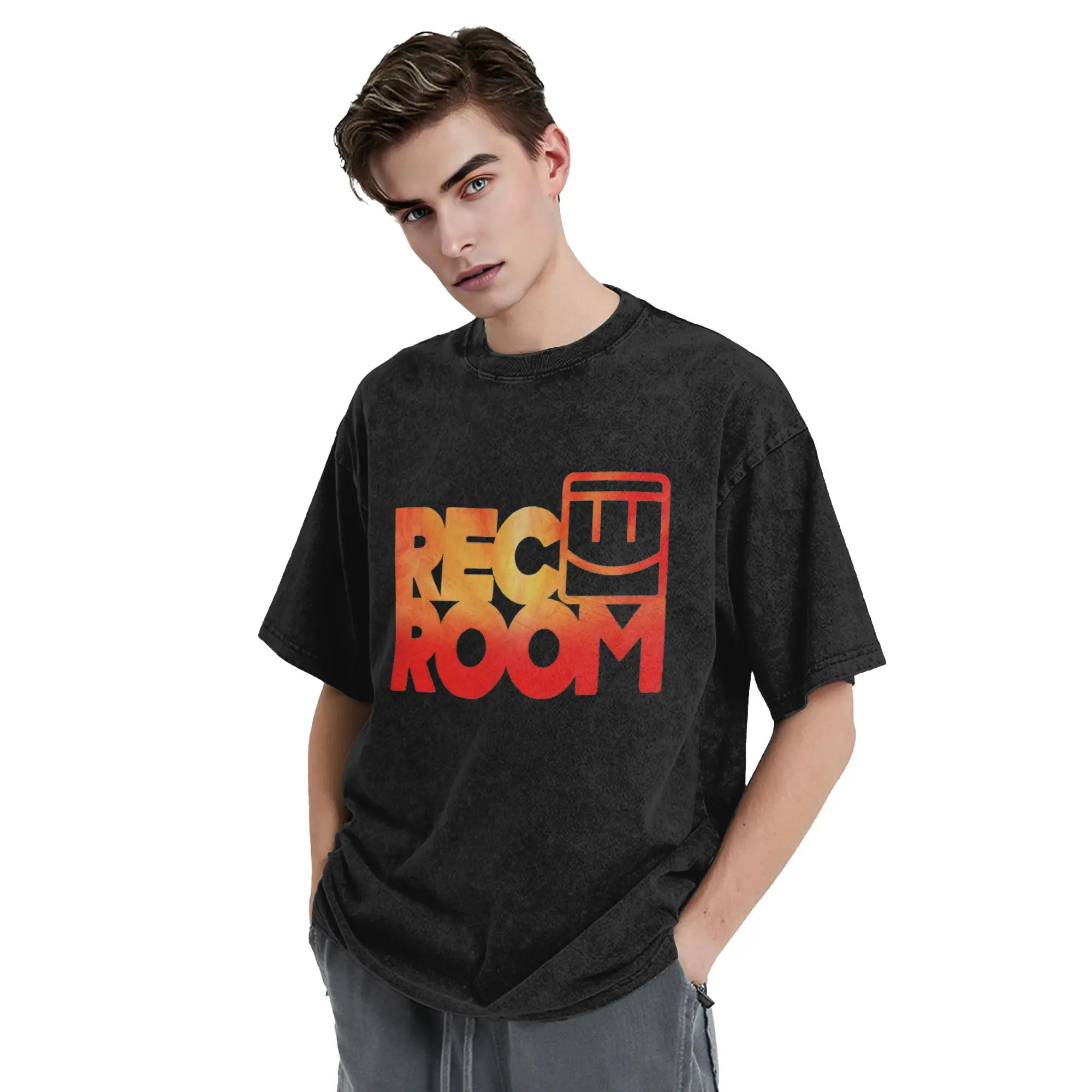 Мужская футболка с логотипом Rec Room, хлопковые футболки большого размера, мужская летняя одежда с короткими рукавами и круглым вырезом, топы S-2XL
Мужская футболка с логотипом Rec Room, хлопковые футболки большого размера, мужская летняя одежда с короткими рукавами и круглым вырезом, топы S-2XL