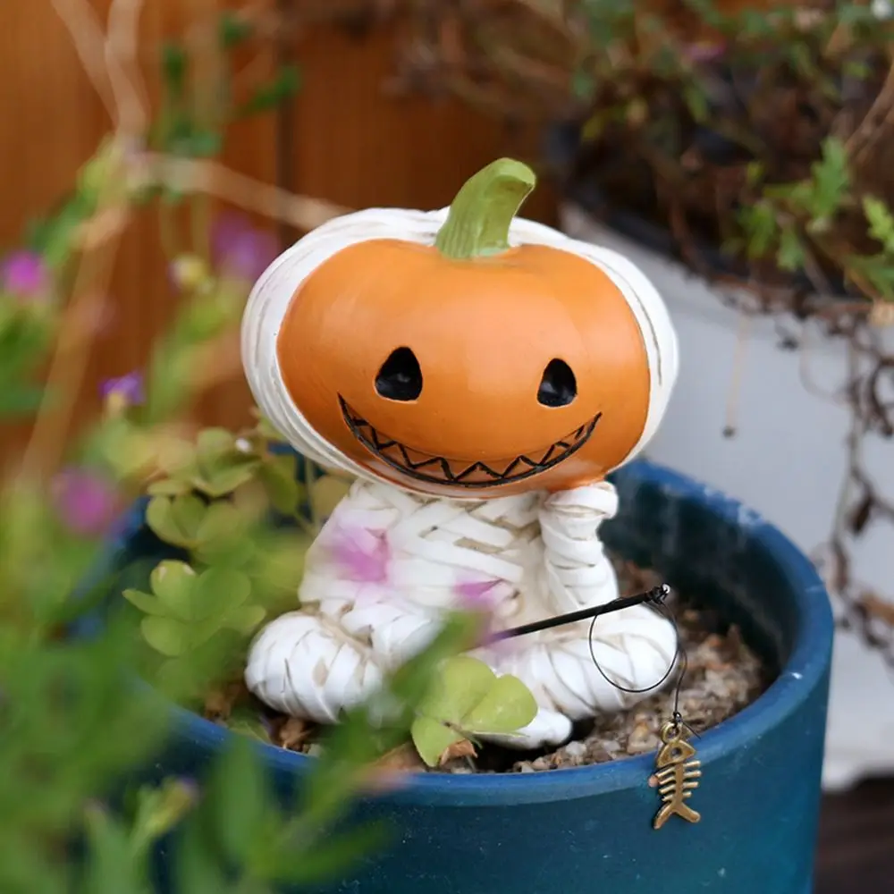Crafts Resin Pumpkin Scarecrow Fishing Statue Cartoon Creative Pumpkin Elf Sculpture Cute Waterproof Miniatures Figurine Gift
Crafts Resin Pumpkin Scarecrow Fishing Statue Cartoon Creative Pumpkin Elf Sculpture Cute Waterproof Miniatures Figurine Gift