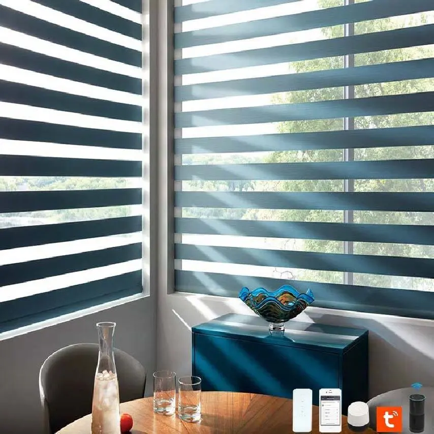 Motorized Zebra Blinds. Remote & app control. Effortless light adjustment between sheer & blackout. Smart home ready. Upgrade yo
Motorized Zebra Blinds. Remote & app control. Effortless light adjustment between sheer & blackout. Smart home ready. Upgrade yo