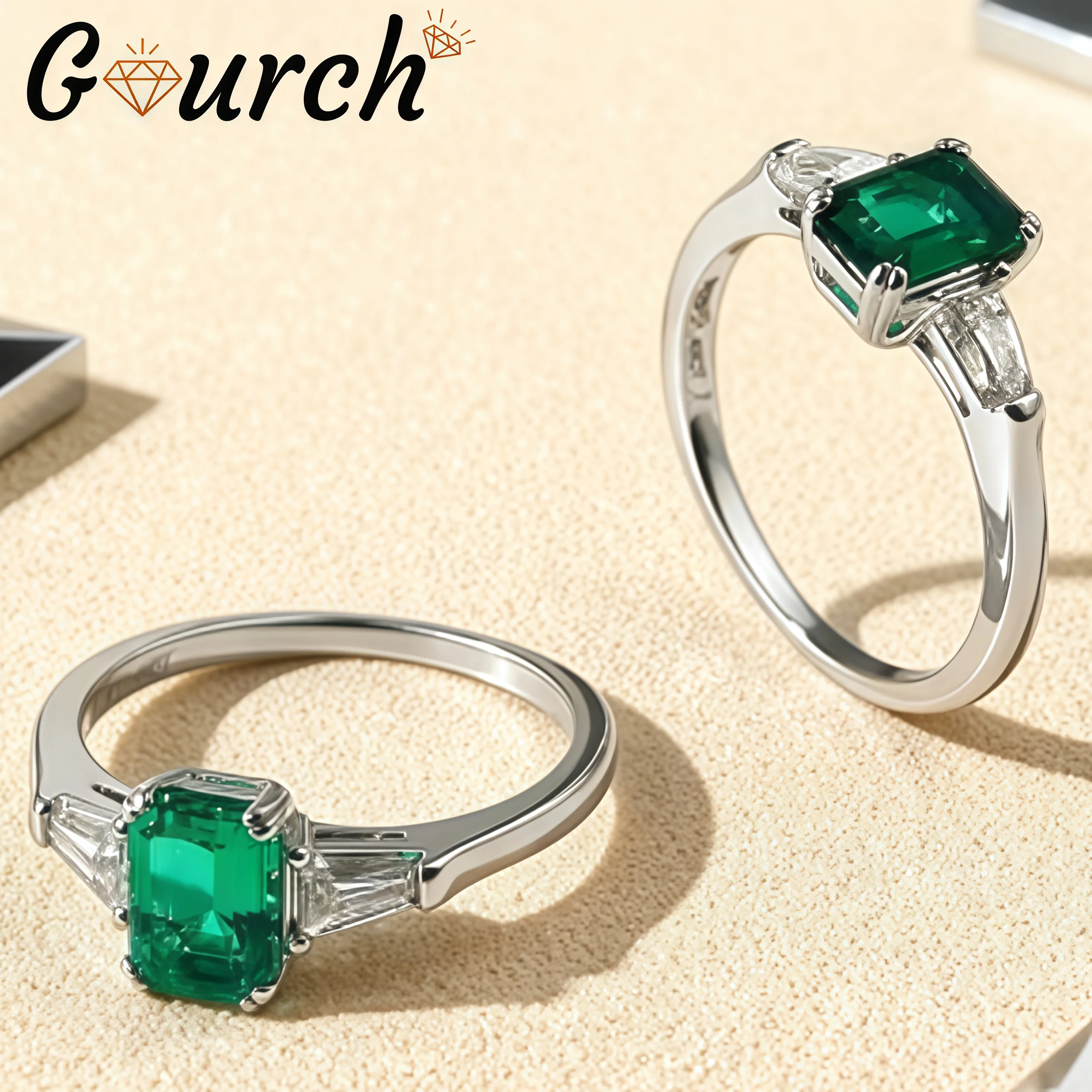 Кольцо Gourch 1CT 5x7 мм с выращенным в лаборатории изумруда, зомбианское/колумбийское кольцо из стерлингового серебра S925, свадебные украшения для помолвки для женщин, романтические
Кольцо Gourch 1CT 5x7 мм с выращенным в лаборатории изумруда, зомбианское/колумбийское кольцо из стерлингового серебра S925, свадебные украшения для помолвки для женщин, романтические