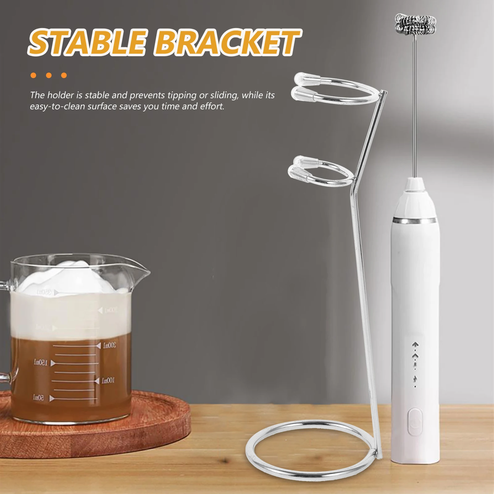 Stainless Steel Egg Beater Stand Frother Holder for Kitchen Coffee Bar Mixer Brackets Milk Whisk Rack Easy Clean 
Stainless Steel Egg Beater Stand Frother Holder for Kitchen Coffee Bar Mixer Brackets Milk Whisk Rack Easy Clean