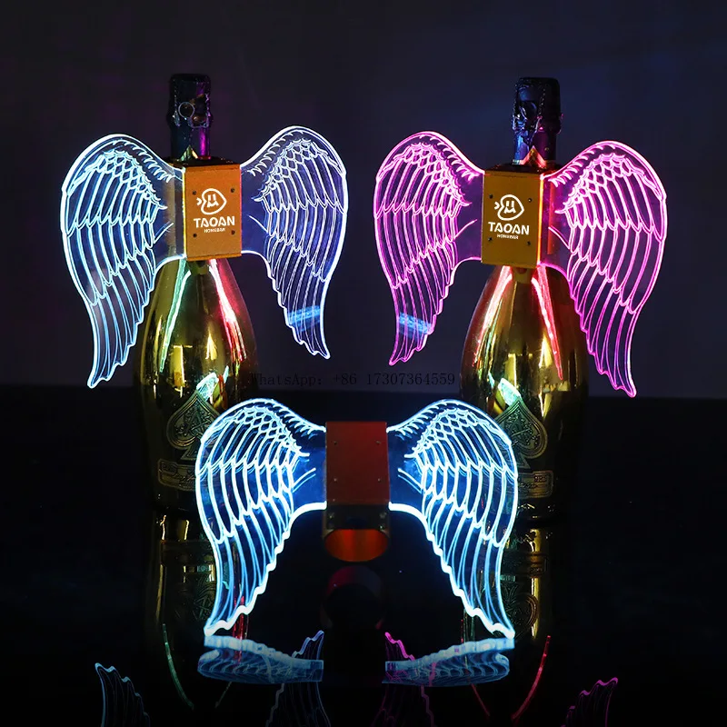 LED luminous angel wings burst champagne head colorful flash stick bar KTV wine atmosphere cheering props
LED luminous angel wings burst champagne head colorful flash stick bar KTV wine atmosphere cheering props
