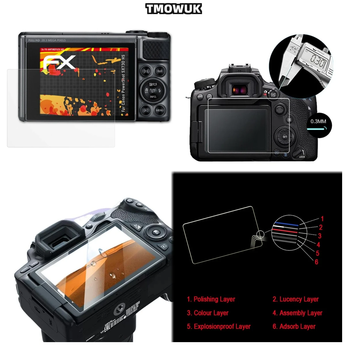 For Canon SX730 SX740 Sx740hs Sx730hs Anti-Reflection Tempered Glass - 9H HD Clear Privacy Screen Protector Film
For Canon SX730 SX740 Sx740hs Sx730hs Anti-Reflection Tempered Glass - 9H HD Clear Privacy Screen Protector Film